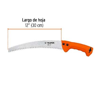 Scie À Main De Taille 30 Cm Lame Courbe Manche De Plastique