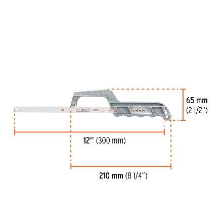 Mini Arc De Aluminium Scie À Métaux De 30 Cm Incluse
