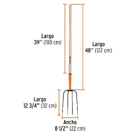 Fourche Forgé 4 Dents Longueur: 154 Cm Lot: 3 P