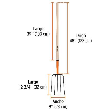 Fourche Forgé 5 Dents Longueur: 155 Cm Lot: 3 P