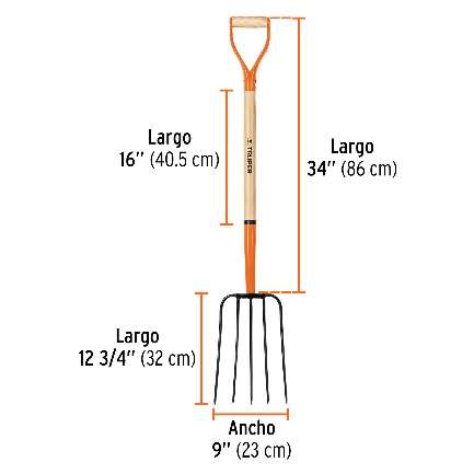 Fourche Forgé 5 Dents Poignée Et Longueur: 122 Cm Lot: 3 P