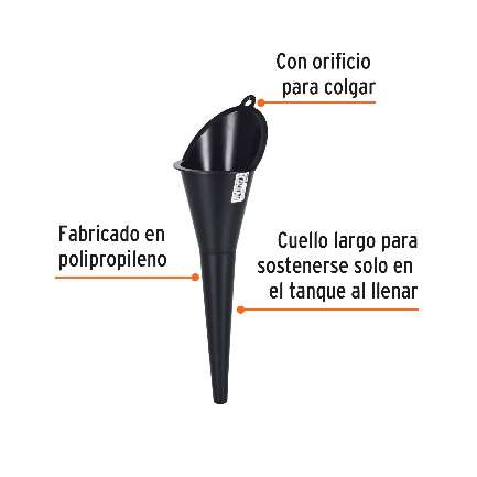 Entonnoir De Plastique 250 Ml Col Rigide