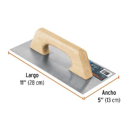 Taloche Bord Droit 28X13Cm Manche De Bois Avec Vis