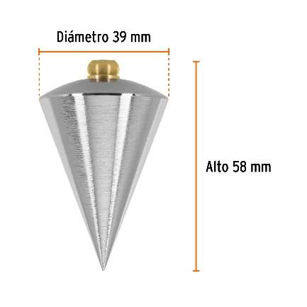 Fil À Plomb De Acier 226 G 39 Mm X 58 Mm