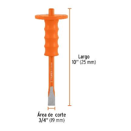 Ciseau À Froid De Chrome Vanadium Longueur: 25 Cm Cale: 19 Mm