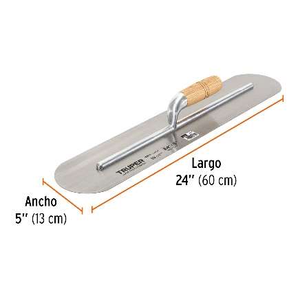 Taloche Bord Rond 13X61 Cm Manche De Bois 18 Rivets
