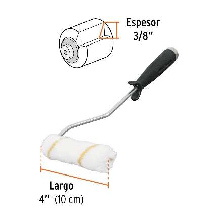 Mini Rouleau De Polyester 10 Cm Épaisseur: 9,5 Mm