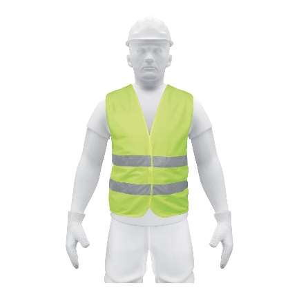 Gilet De Sécurité Polyester Avec Rubans De 5 Cm