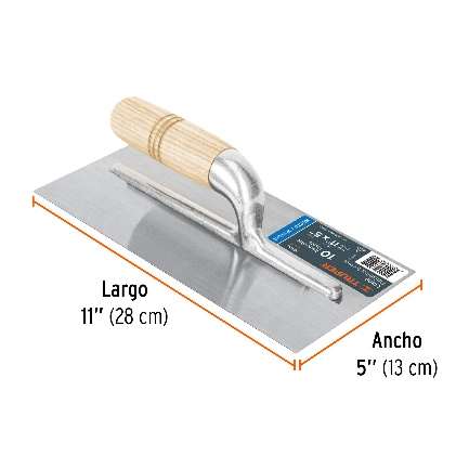 Taloche Bord Droit 28X13 Cm Manche De Bois 10 Rivets