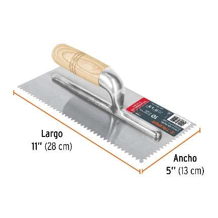 Taloche Bord Triangulaire 28X13 Cm Manche De Bois 10 Rivets