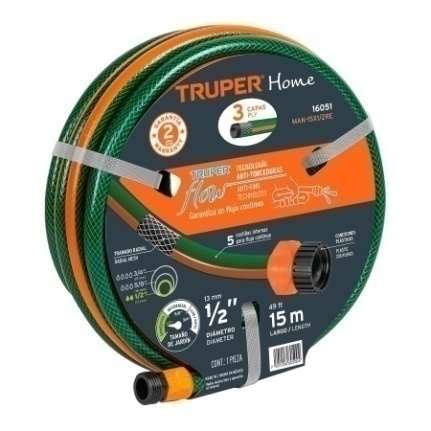 Tuyau Renforcée 3 Couches 15 M Tuyau Fils - Raccords Plastiques 1/2"12