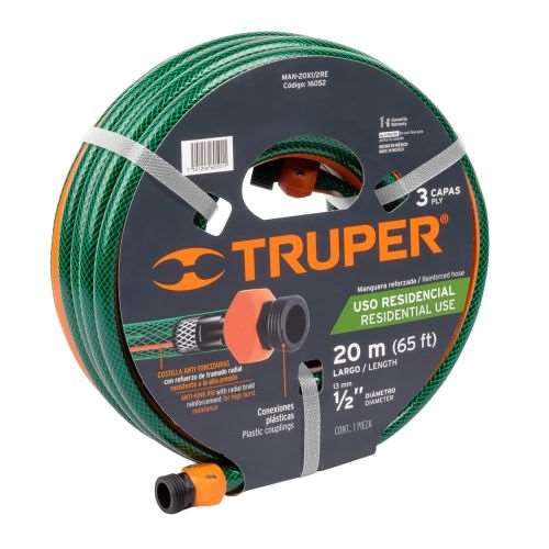 Renforcée 3 Couches 20 M Fils - Raccords Plastiques 1/2"