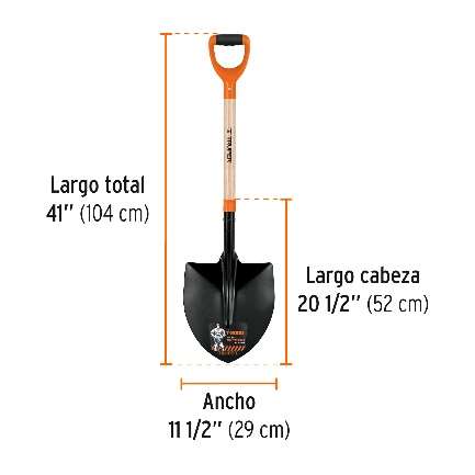 Pelle Ronde Longueur: 104 Cm Dim: 52 Cm X 29 Cm Lot: 3 U