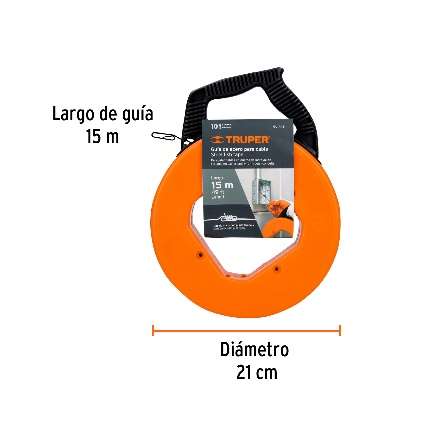 Guide De Acier Pour Câble Longueur: 15 M