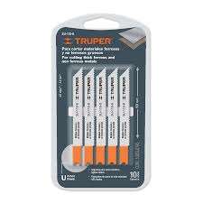 5 Scies À Métaux Manche "U" Mét.-Plast.-Au Finition Super Fin Long.: 8 Cm