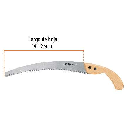 Scie À Main De Taille 35 Cm Lame Courbe Manche De Bois