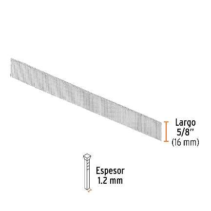 5000 Clous Pour Agrafeuse Longueur: 15 Mm