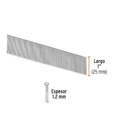 5000 Clous Pour Cloueuse 1,2Mm X 25 Mm