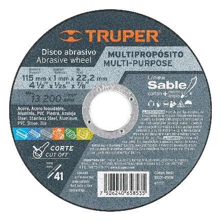 Disque Abrasif Coupe Multi Diamètre: 115 Mm X 1 Mm