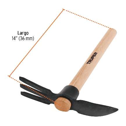 Râteau Pioche Jardinier Manche De Bois 41 Cm