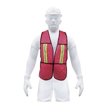 Gilet De Sécurité Polyester Avec Rubans De 19 Mm