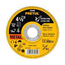 Disque Abrasif Pour Coupe Métal Extra-Fin De Métal 115 Mm X 1 Mmextra-Fin