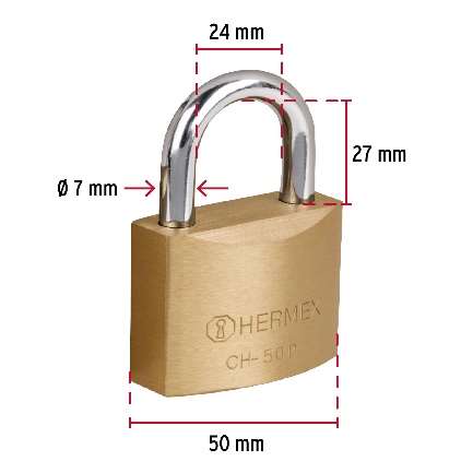 Cadenas De Fer 50 Mm Crochet Court
