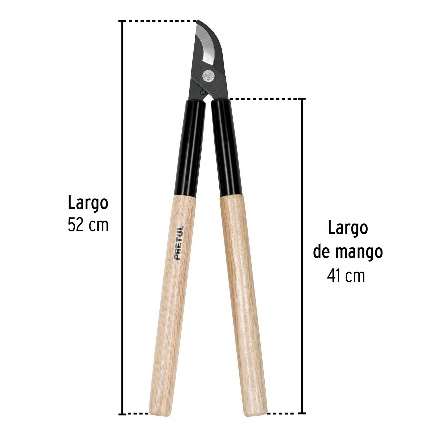 Ciseau Manches De Bois Longueur: 52 Cm
