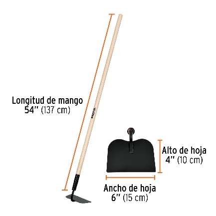 Houe Type Jardinier 121 Cm Dim: 10 Cm X 12 Cm Lot: 6 P