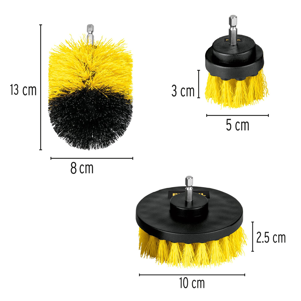 Jeu De 3 Brosses Multi-Usage Pour Nettoyage Profonde
