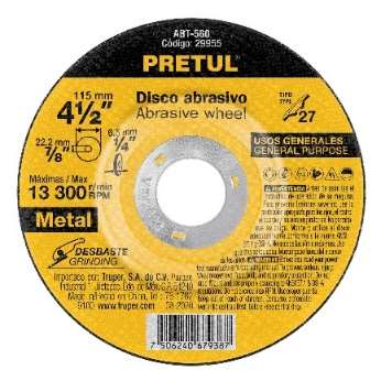 Disque Abrasif Pour Poncer Métal 115 Mm X 6,2 Mm Oxyde De Aluminium