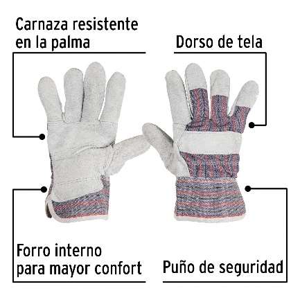 Gants De Croûte De Cuir Tissu À Matériaux Abrasifs