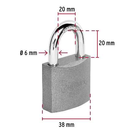 Cadenas De Fer 38 Mm Crochet Court