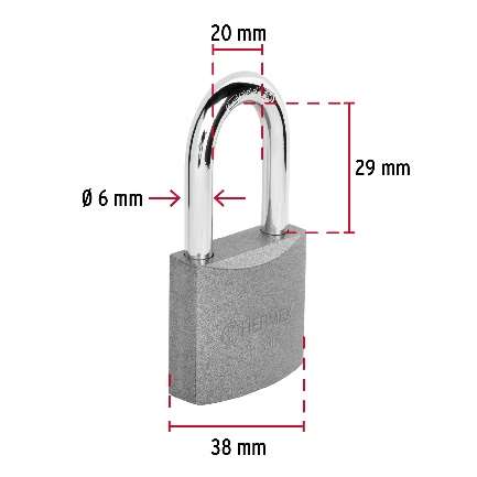 Cadenas De Fer 38 Mm Crochet Longueur