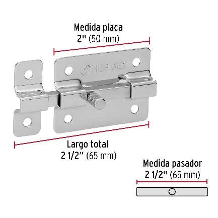 Axe De Barre Plate Longueur Plaque: 51 Mm