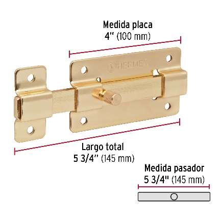 Axe De Barre Plate Titre: 102 Mm