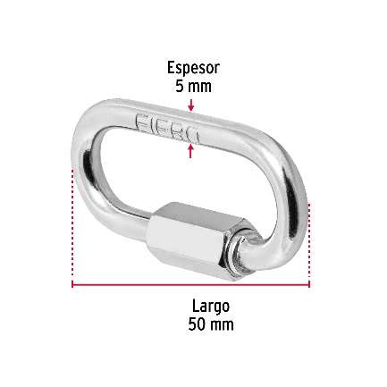 Bandoulière De Acier Avec Sécurité Longueur: 55 Mm