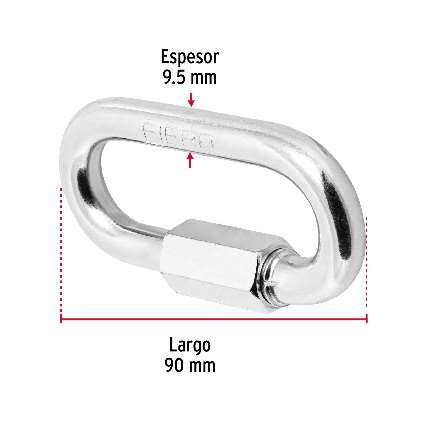 Bandoulière De Acier Avec Sécurité Longueur: 89 Mm