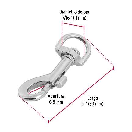 Bandoulière De Zinc Longueur: 53 Mm