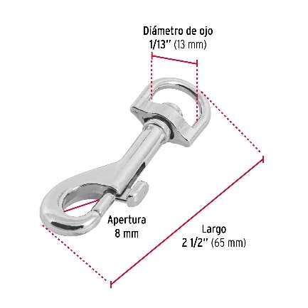 Bandoulière De Zinc Longueur: 66 Mm