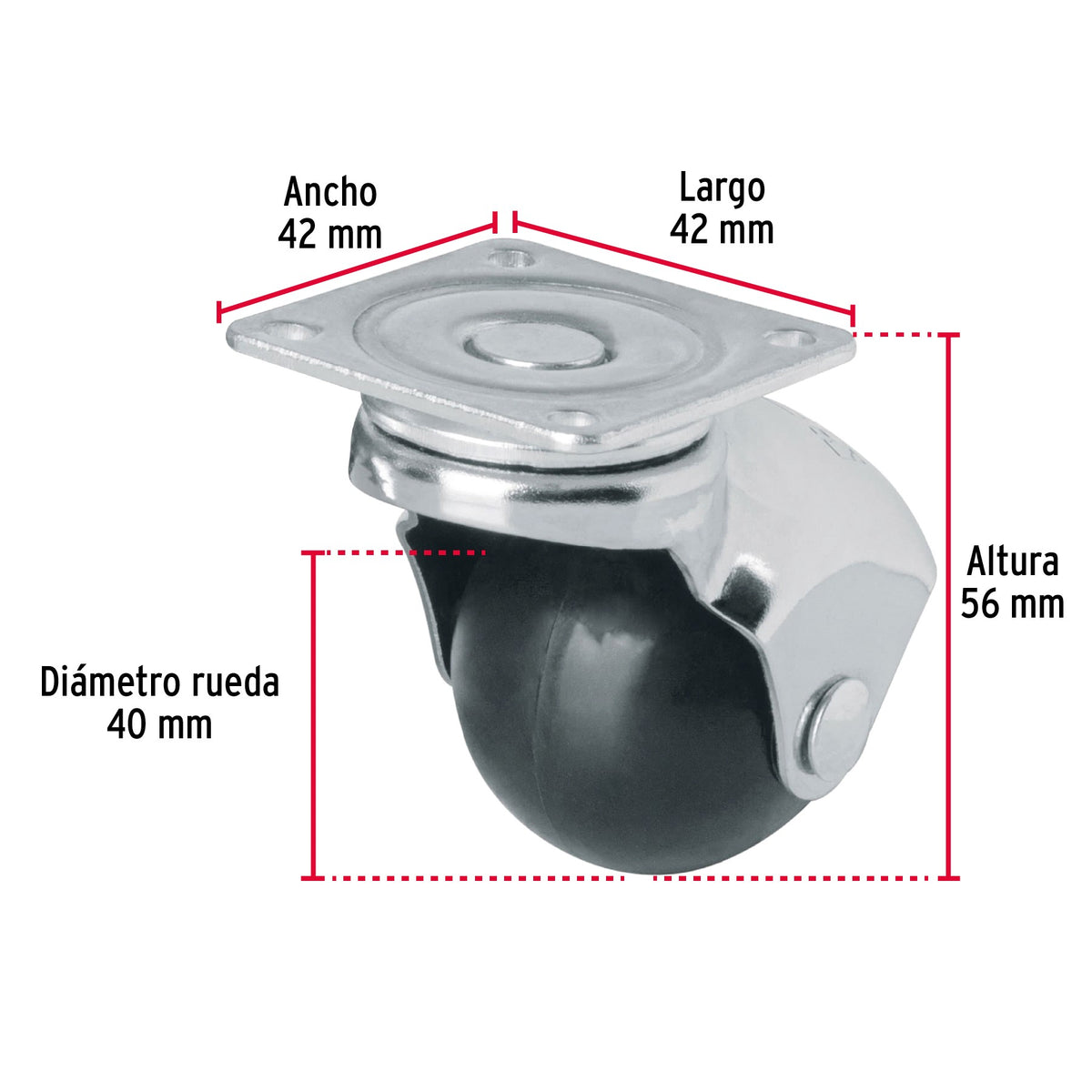 Roulette Avec Plaque Charge: 30 Kg