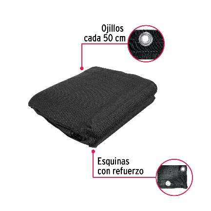 Auvent Ombre 80% Dimension 3,60 M X 5 M