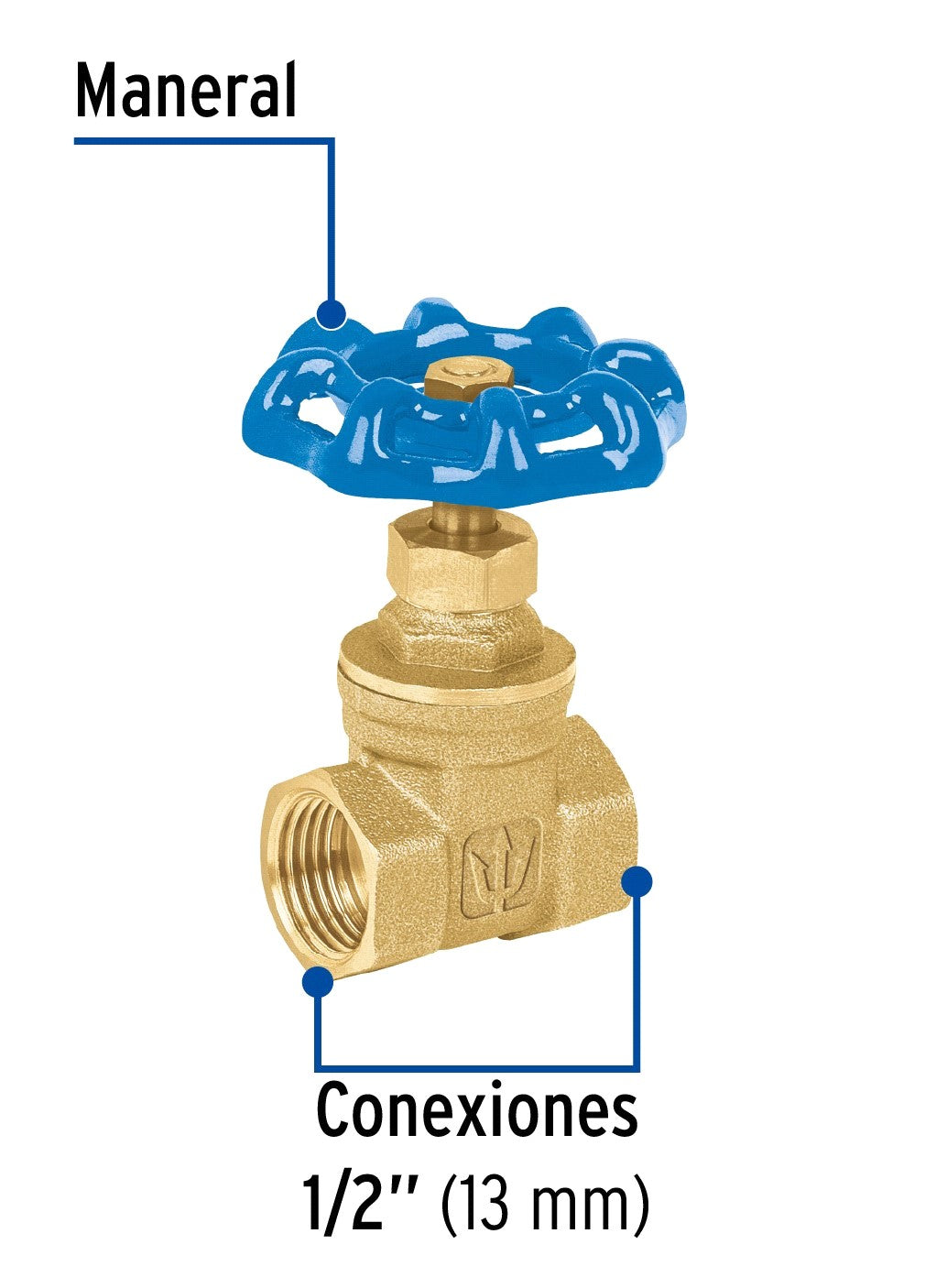 Vanne De Vanne 150 Psi Laiton Taille: 1/2"