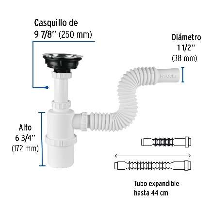 Cepsol De Pot Évier 1-1/2"