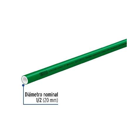 Tube Ppr Longueur: 4 M Diamètre: 1/2" Lot: 5 U